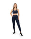 Wave Sport Bra Navy Blue
